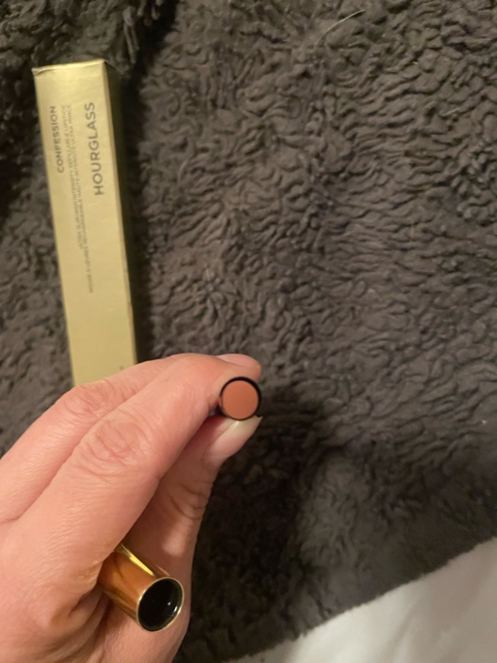 New Hourglass Confession Ultra Slim Lipstick - shade I lust for. Gold packaging - Picture 3 of 3